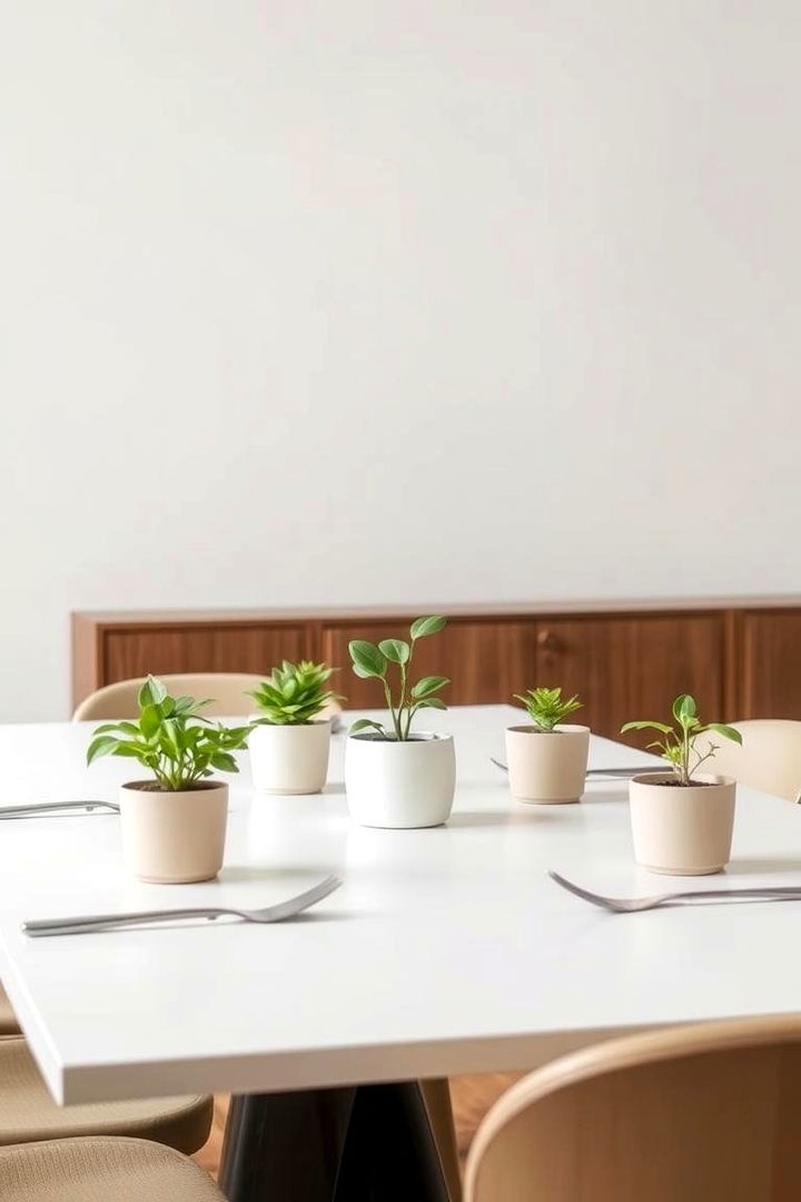 Minimalist Greenery Display - 22 Dining Room Table Decor Ideas