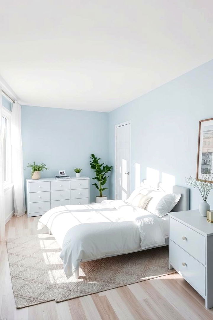 Minimalist Haven - 22 Light Blue Bedroom Ideas