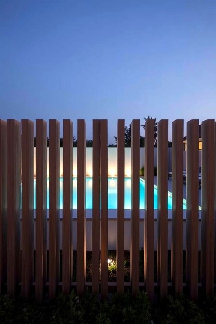 Minimalist Horizontal Fencing - 22 Pool Fence Ideas