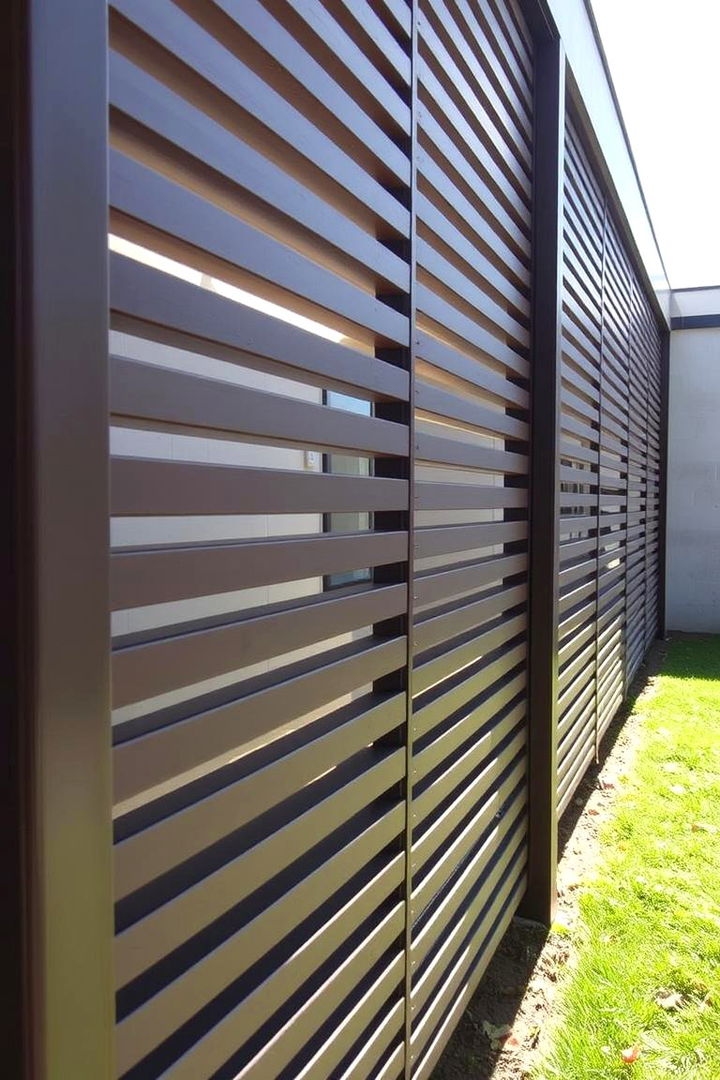 Minimalist Horizontal Slats - 22 Decorative Fence Ideas