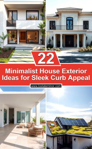 22 Minimalist House Exterior Ideas for Sleek Curb Appeal - Lost At E Minor