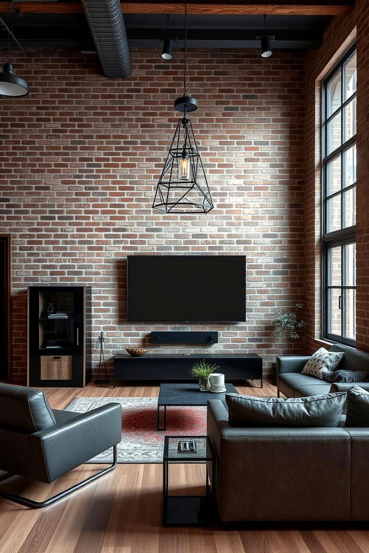 Minimalist Industrial Look - 22 Tv Room Ideas