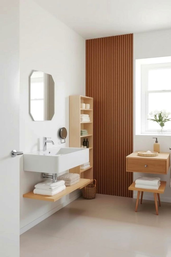 Minimalist Layout and Functionality - 22 Mid-century Modern Bathroom Ideas
