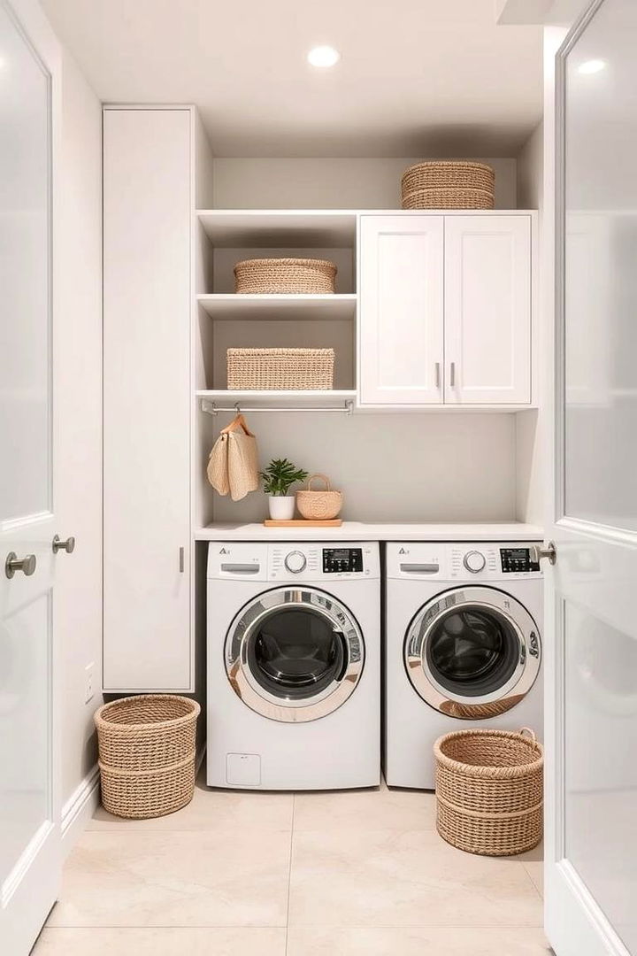 Minimalist Layout for Modern Simplicity - 22 Laundry Closet Ideas