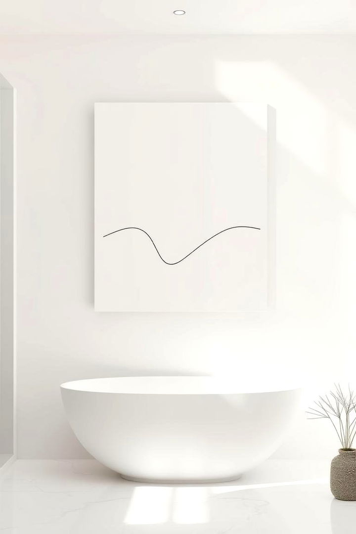 Minimalist Line Drawings - 22 Bathroom Art Ideas