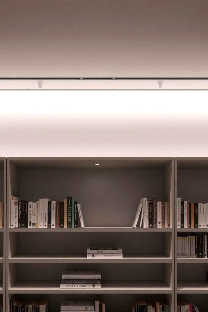 Minimalist Linear Designs - 22 Bookshelf Lighting Ideas