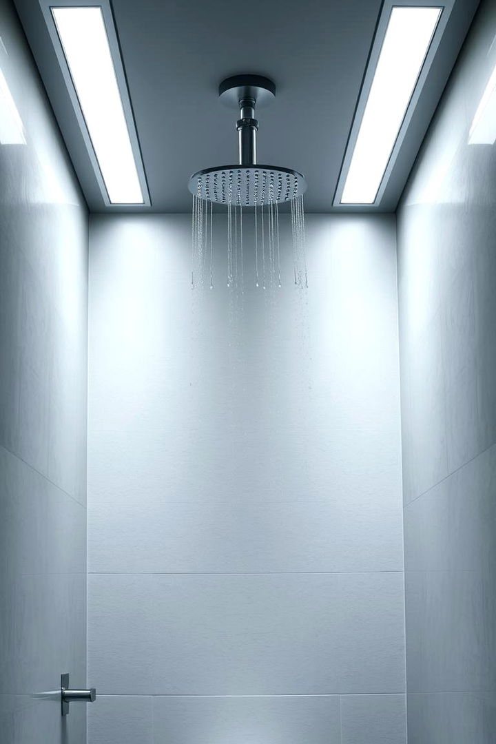 Minimalist Linear Light Bars - 22 Shower Lighting Ideas