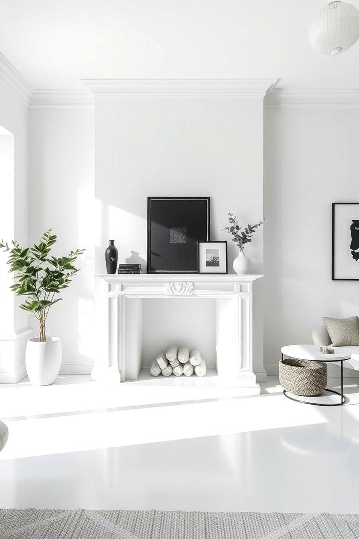 Minimalist Mantels Simplicity and Style - 22 Black and White Fireplace Ideas