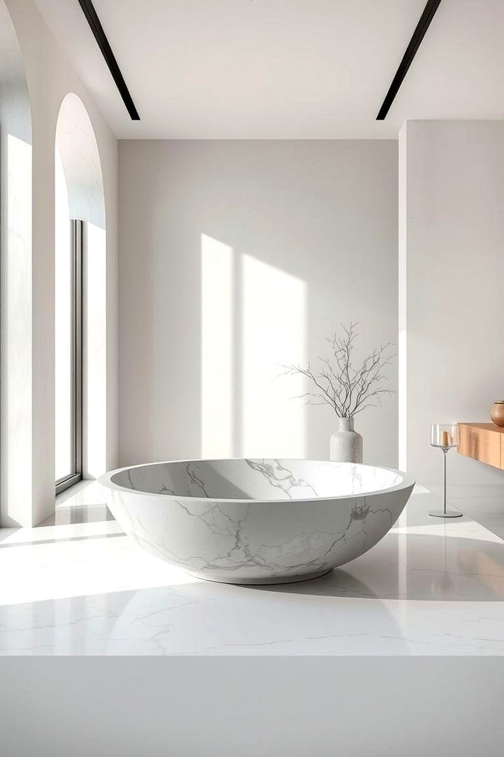 Minimalist Marble Dough Bowl - 22 Dough Bowl Decor Ideas