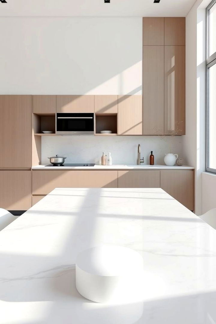 Minimalist Marble Top Table - 22 Small Kitchen Table Ideas