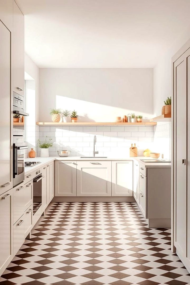 Minimalist Meets Classic - 22 Kitchens With Checkered Floors