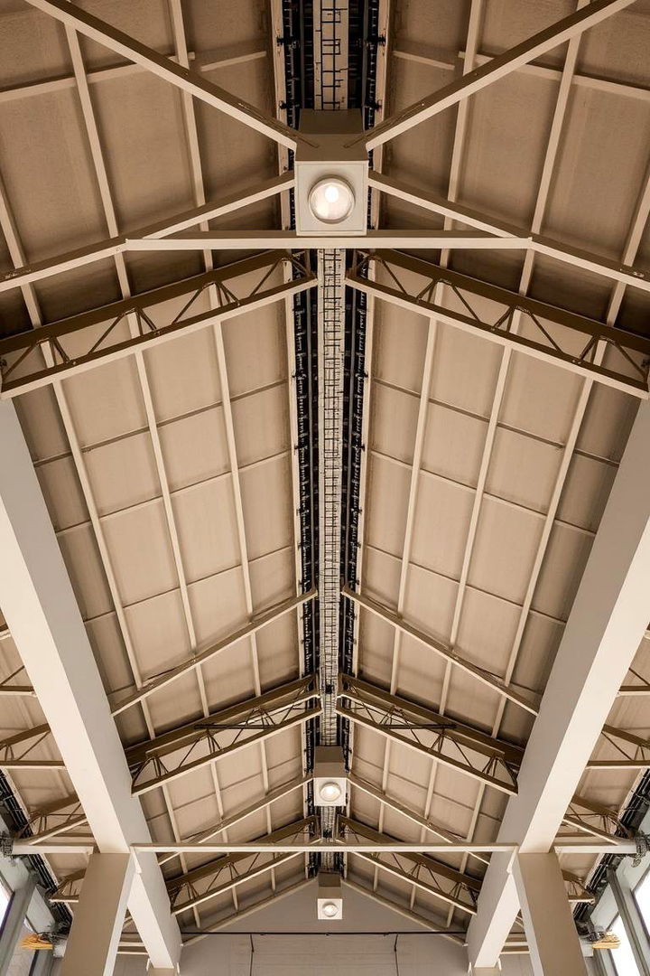 Minimalist Metal Truss Systems - 22 Exposed Basement Ceiling Ideas