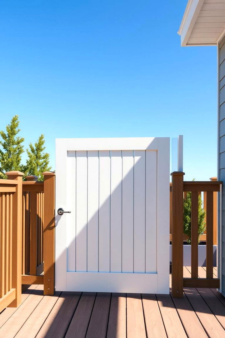 Minimalist Modern Appeal - 22 Deck Gate Ideas