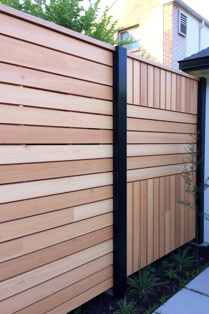 Minimalist Modern Cedar Fencing - 22 Cedar Fence Ideas