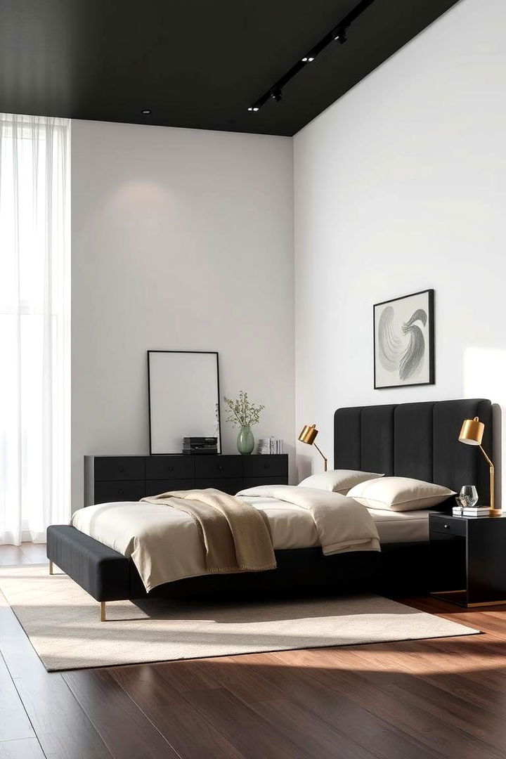 Minimalist Modern Decor - 22 Black and Gold Bedroom Ideas