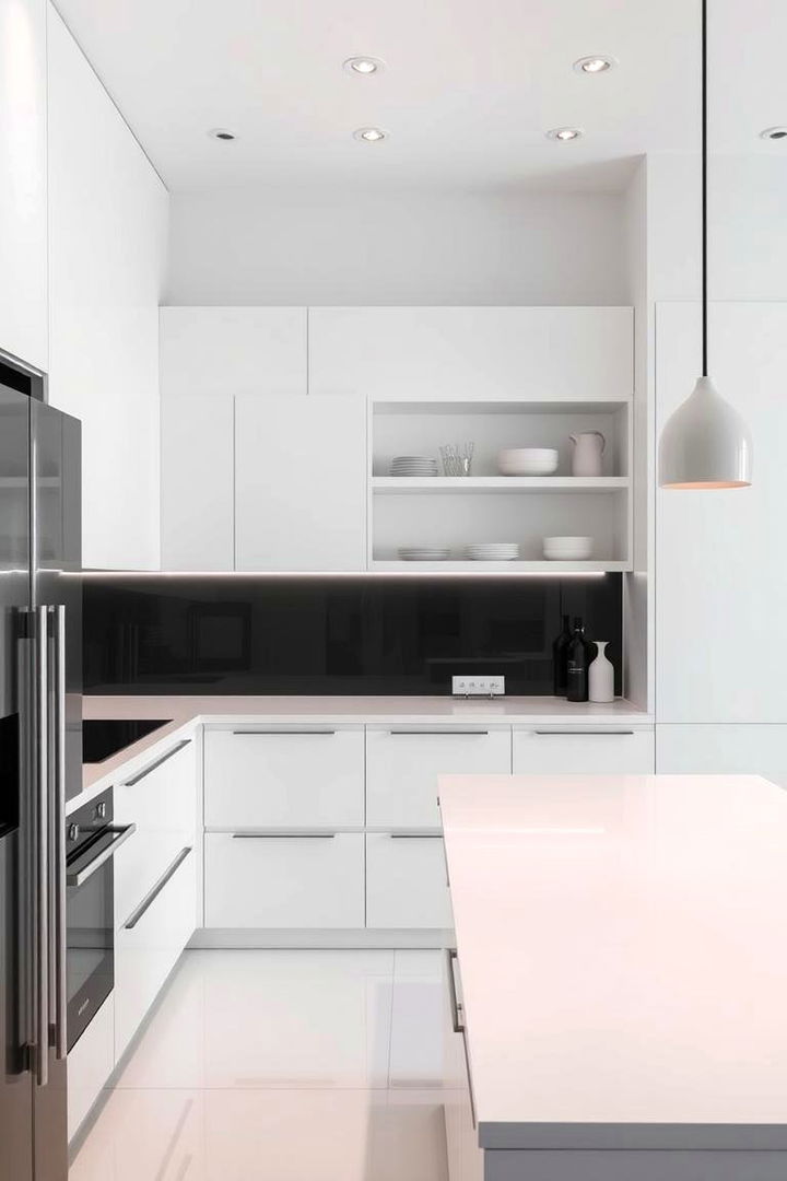 Minimalist Modern Design - 22 Black and White Kitchen Ideas
