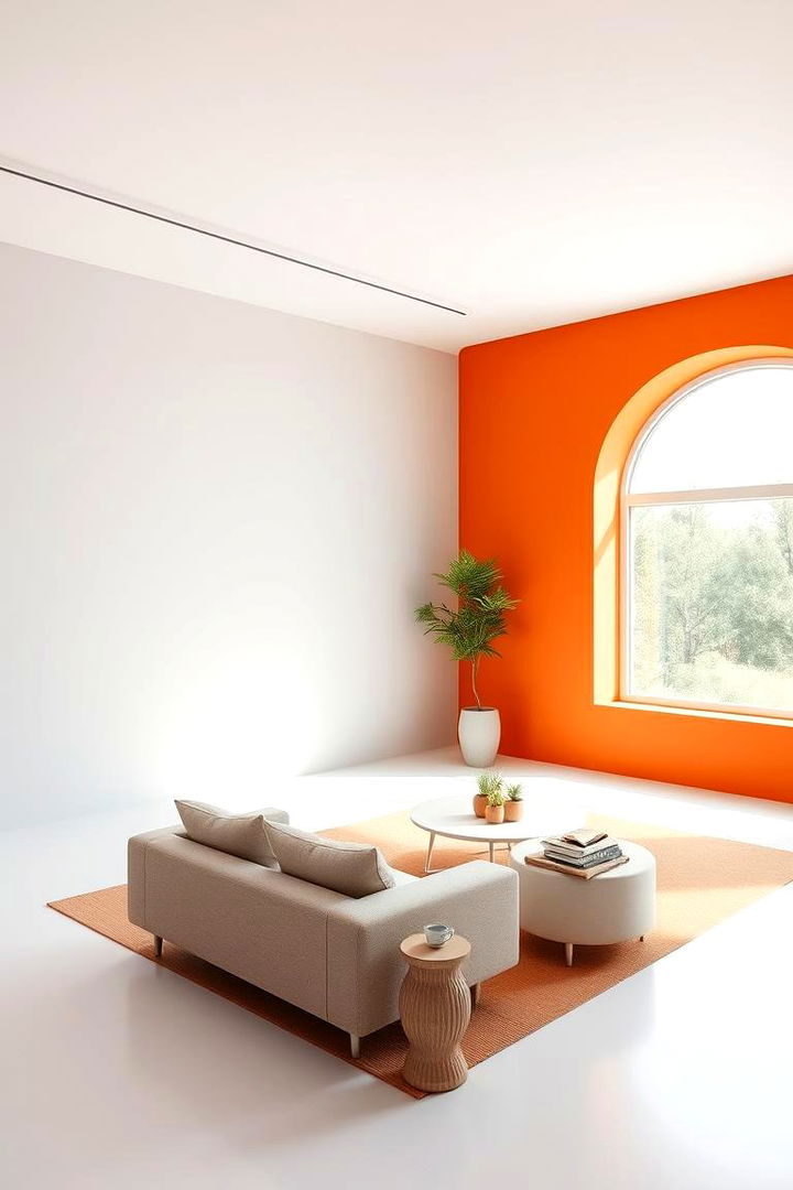 Minimalist Modern Orange - 22 Orange Accent Wall Ideas
