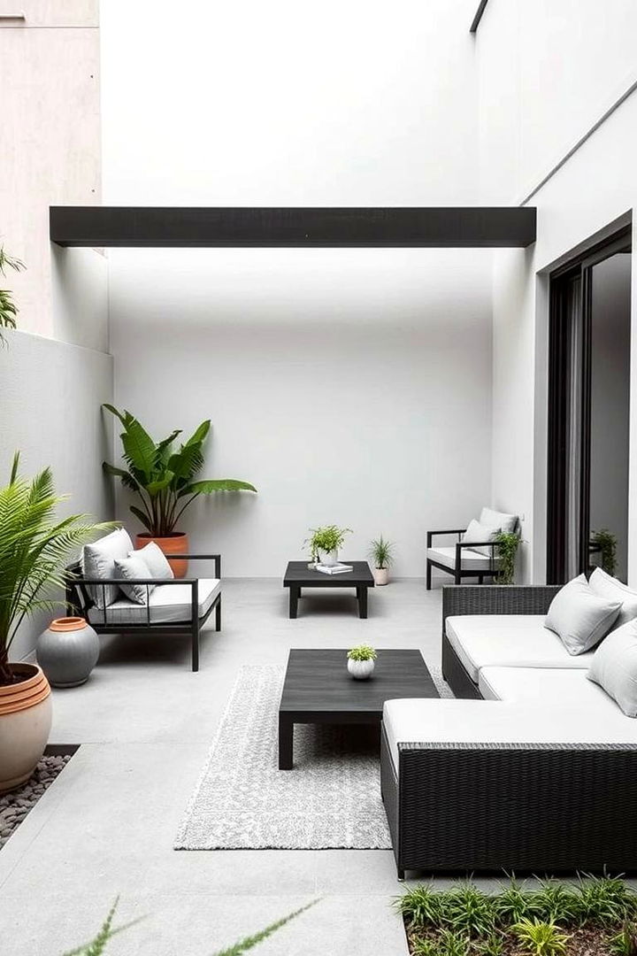 Minimalist Modern Patio - 22 Small Backyard Patio Ideas