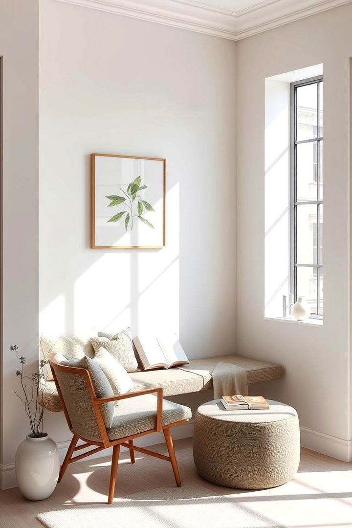 Minimalist Modern Reading Spot - 22 kids reading nook ideas