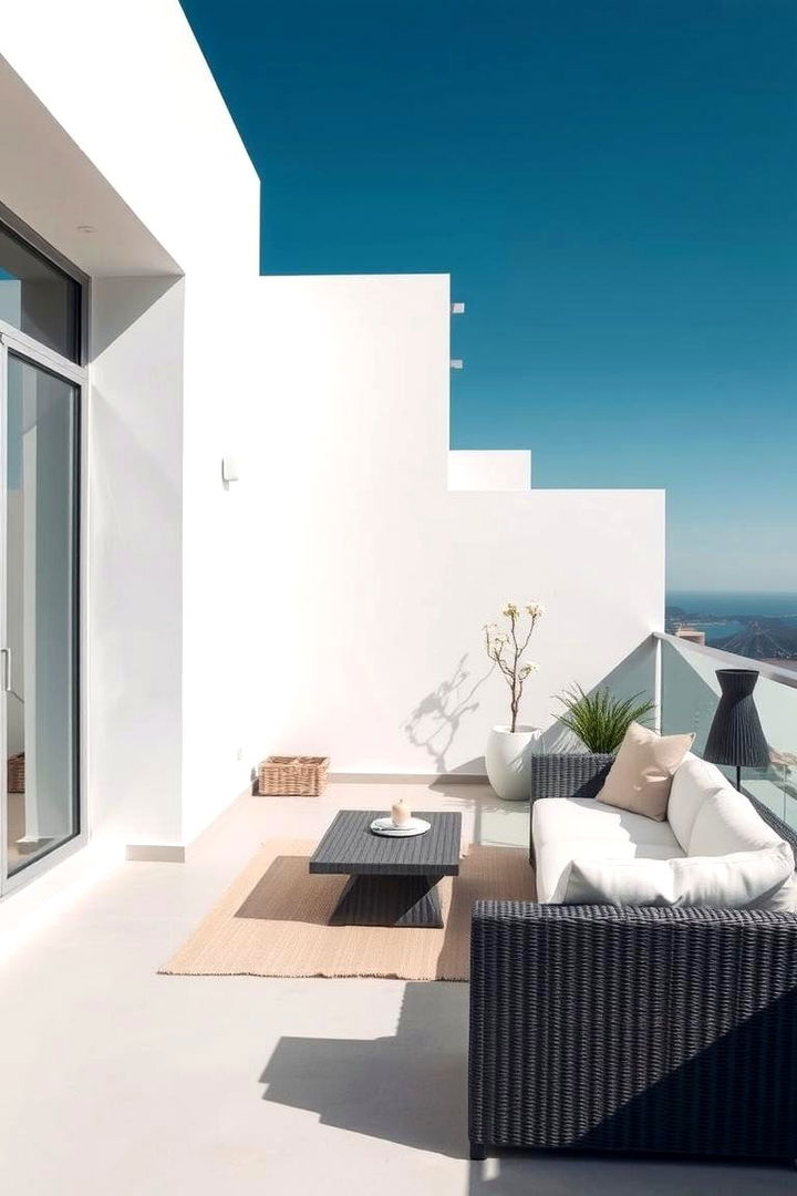 Minimalist Modern Retreat - 22 Penthouse Balcony Ideas