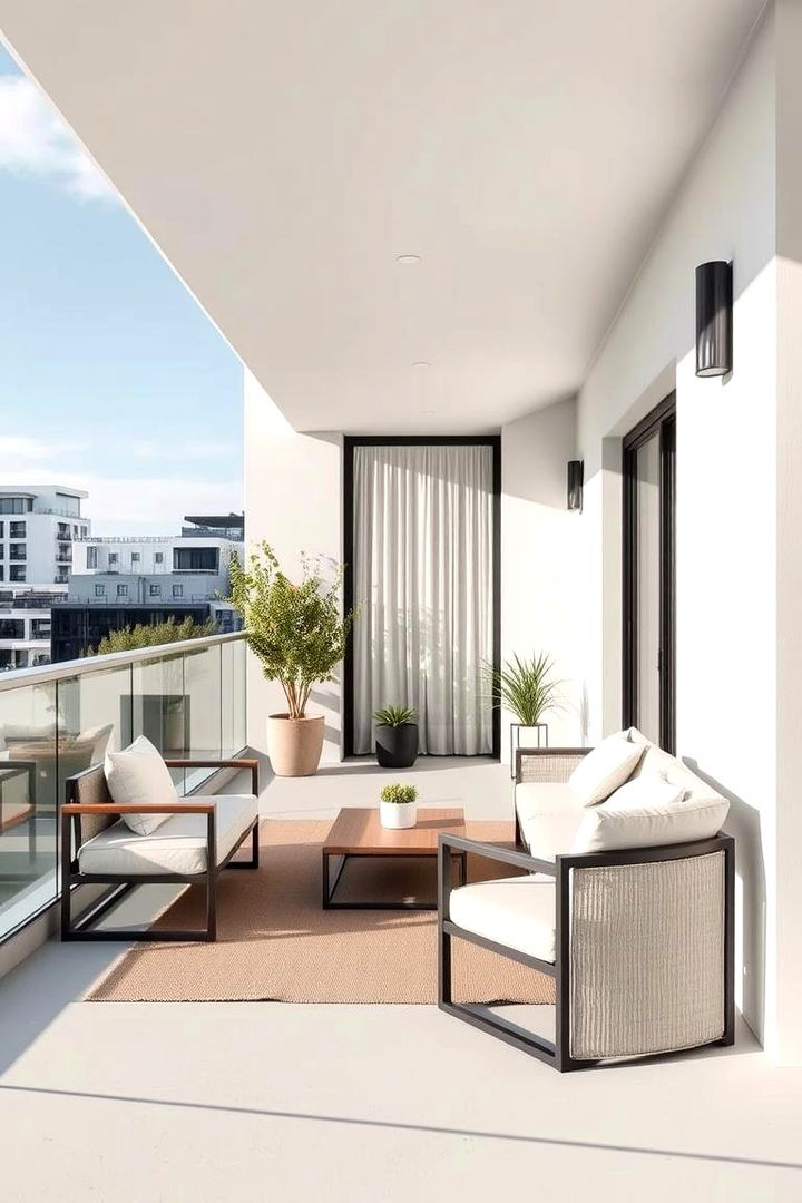 Minimalist Modern Sanctuary - 22 Bedroom Balcony Ideas