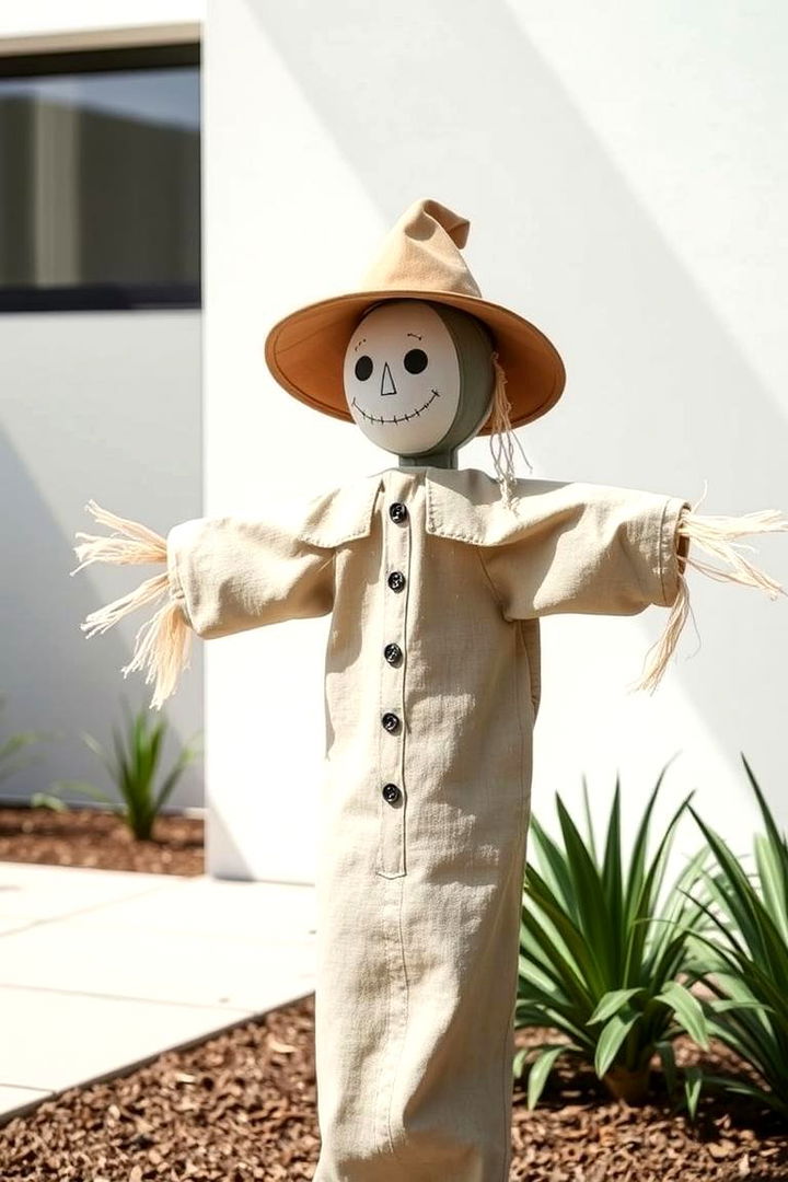 Minimalist Modern Scarecrow Aesthetics - 22 Garden Scarecrow Ideas