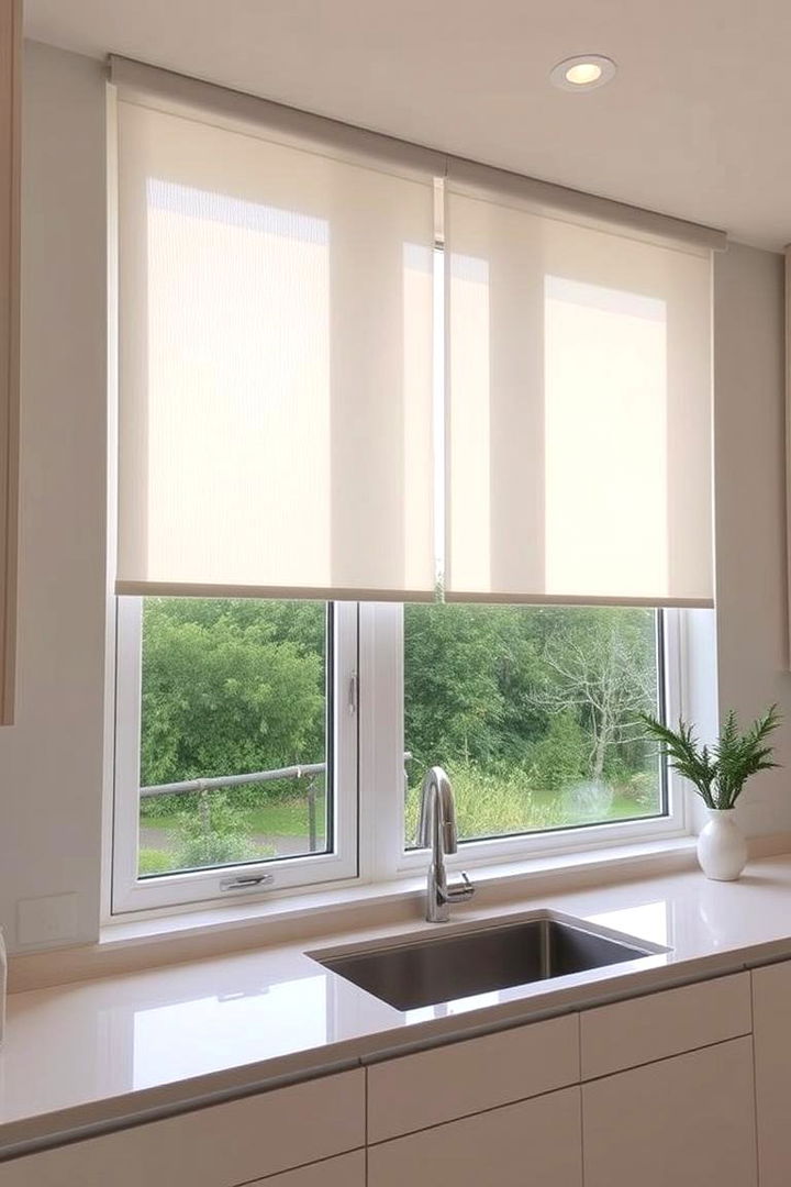 Minimalist Modern Window Treatments - 22 Kitchen Window Ideas