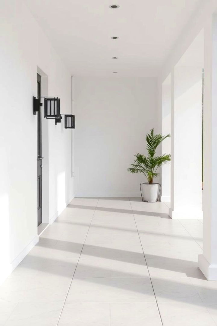 Minimalist Monochrome - 22 Front Porch Tile Ideas