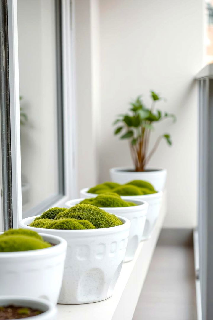Minimalist Moss Garden - 22 Green Balcony Ideas