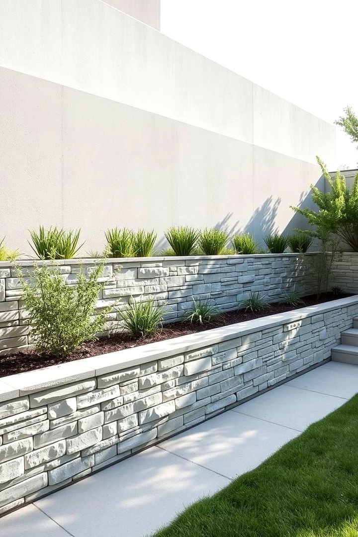 Minimalist Natural Elegance - 22 Natural Rock Retaining Wall Ideas