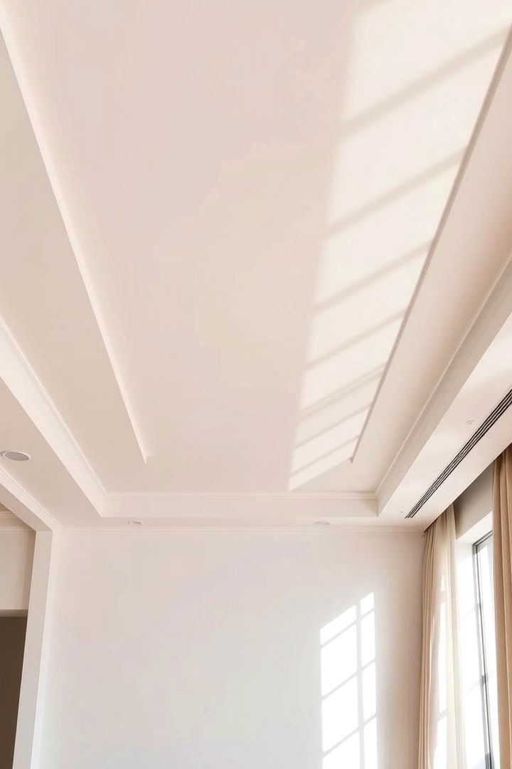 Minimalist Neutrals for Clean Lines - 22 Ceiling Paint Ideas