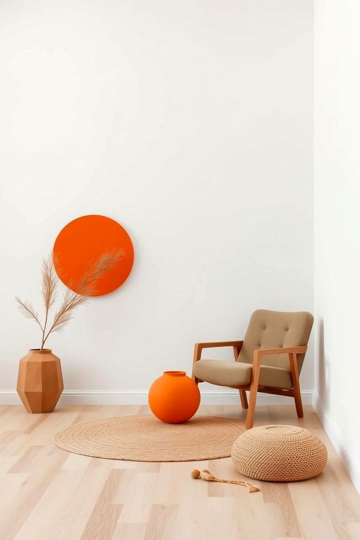 Minimalist Orange Decor - 22 Orange Room Ideas