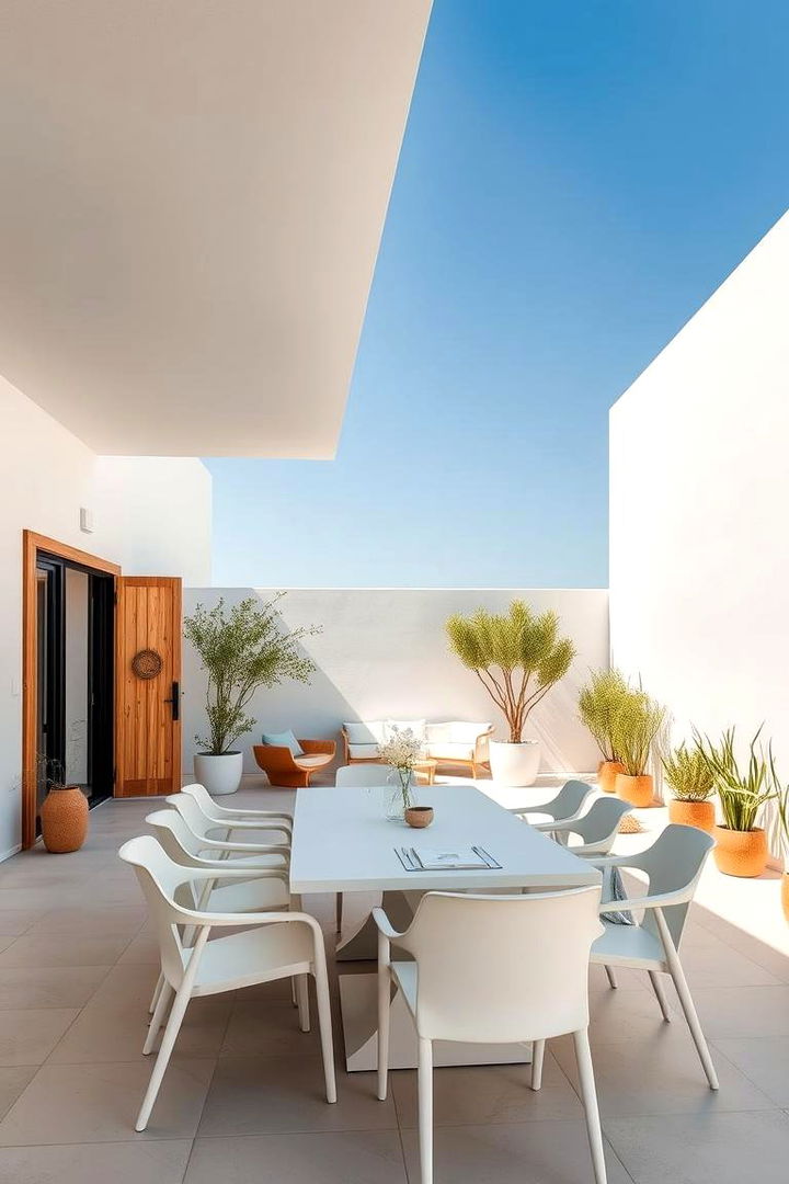 Minimalist Outdoor Dining Area - 22 Modern Backyard Ideas