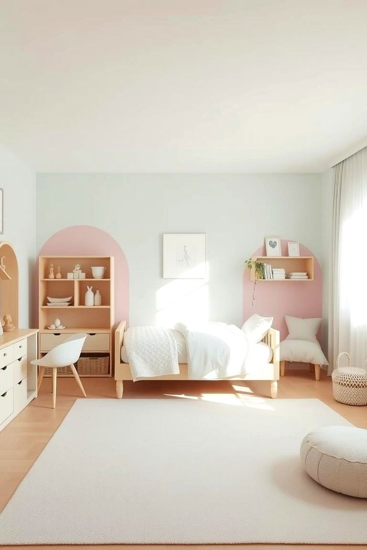 Minimalist Pastels - 22 Kids Room Paint Ideas