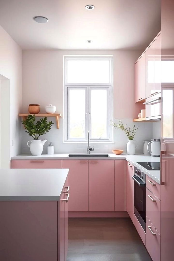 Minimalist Pink Interiors - 22 Pink Kitchen Ideas