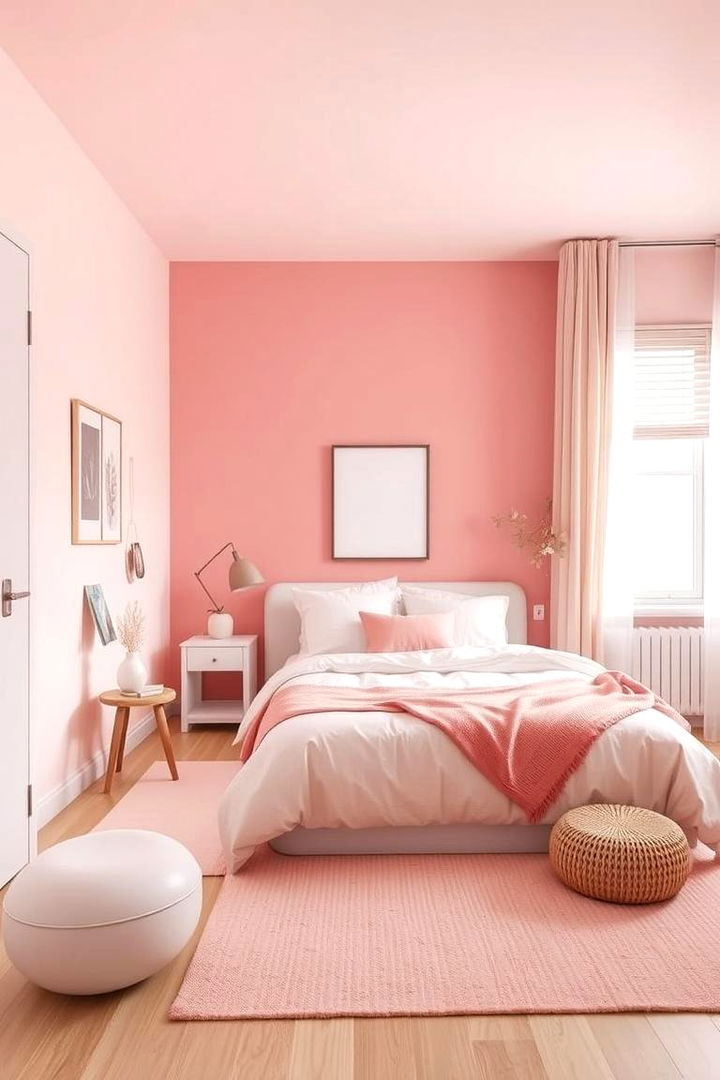 Minimalist Pink Statement - 22 Pink Bedroom Ideas