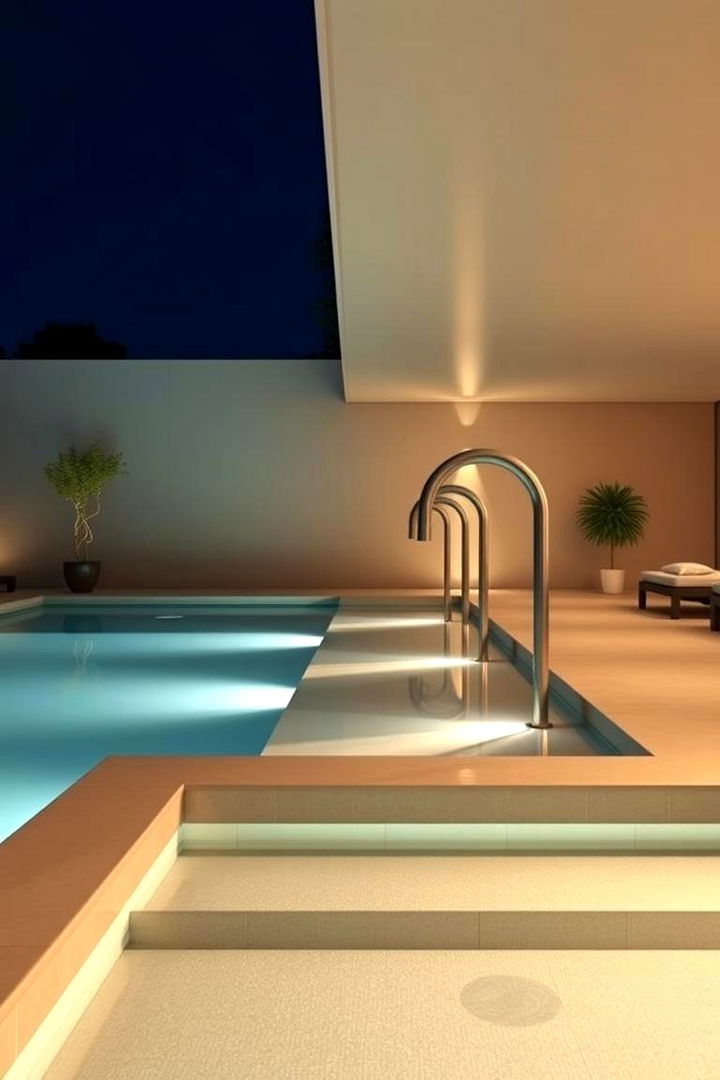 Minimalist Pool Illumination - 22 Pool Lighting Ideas