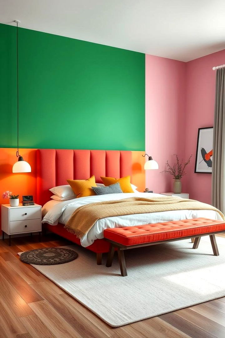 Minimalist Pop of Color - 22 Colorful Bedroom Ideas