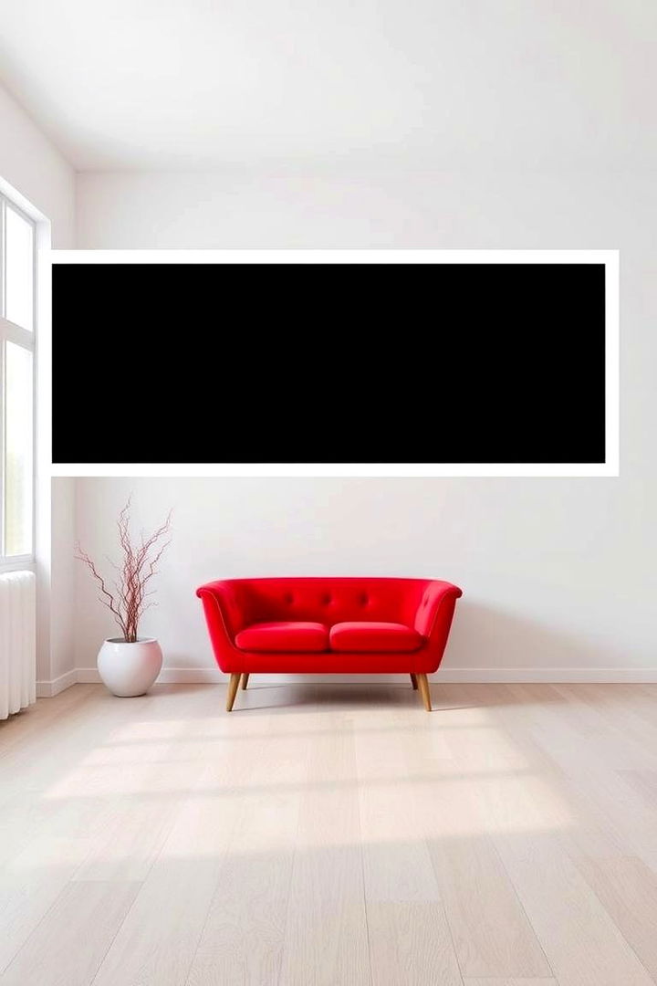 Minimalist Red Touches - 22 Red Bedroom Ideas