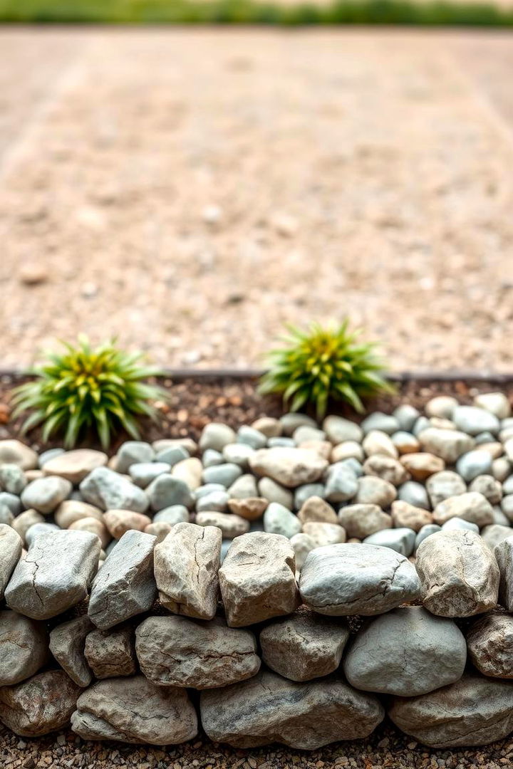 Minimalist Rock Details - 22 River Rock Edging Ideas