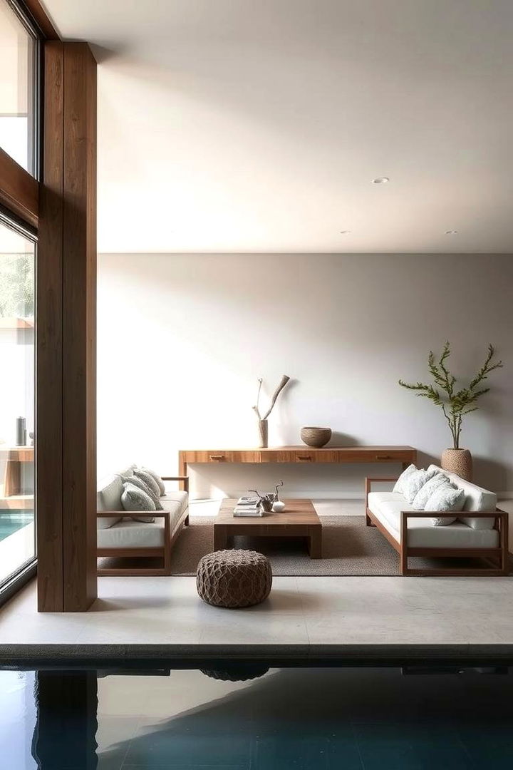 Minimalist Rustic Decor - 22 Rustic Pool House Ideas