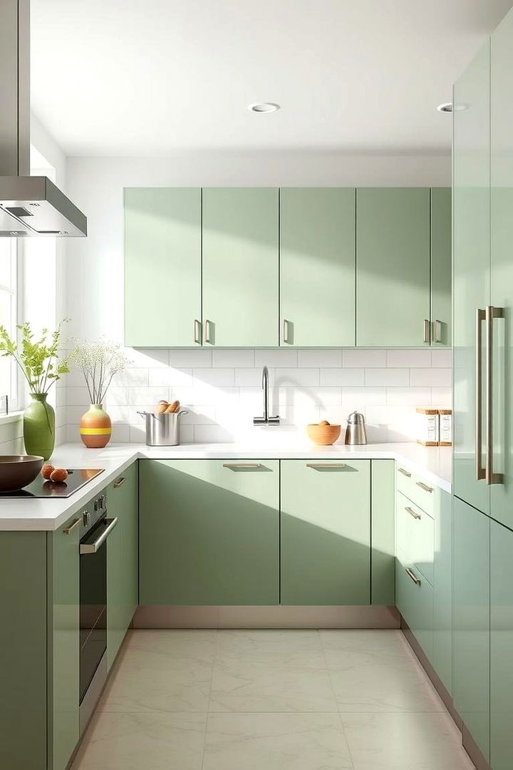 Minimalist Sage Green Style - 22 Sage Green Kitchen Ideas