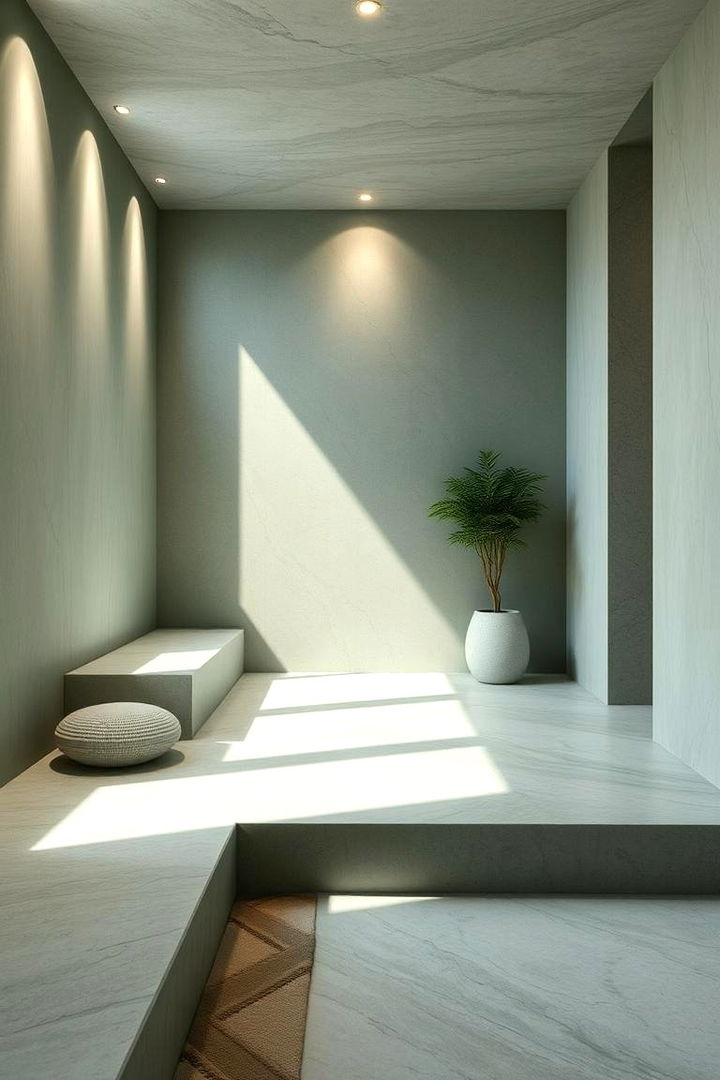 Minimalist Sanctuary in Soft Hues - 22 Sage Green and Grey Bedroom Ideas