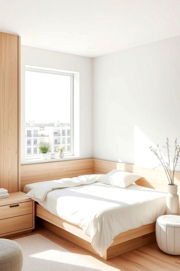 Minimalist Scandinavian Corner Bed - 22 Corner Bed Ideas