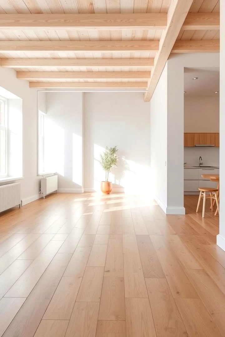 Minimalist Scandinavian Vibe - 22 Living Room Wood Floor Ideas