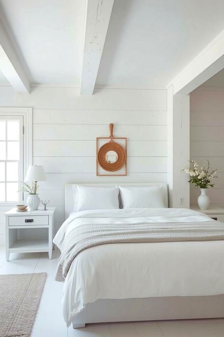 Minimalist Seaside Serenity - 22 Beach Themed Bedroom Ideas