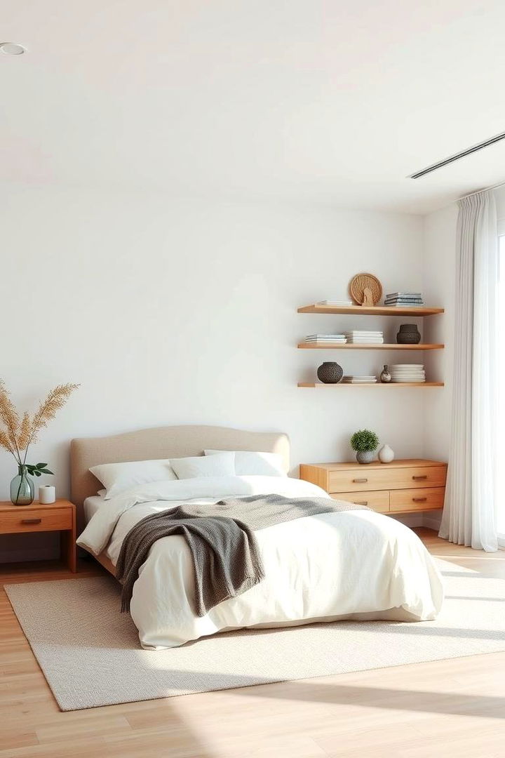 Minimalist Shelves for Clutter Free Design - 22 Bedroom Shelving Ideas