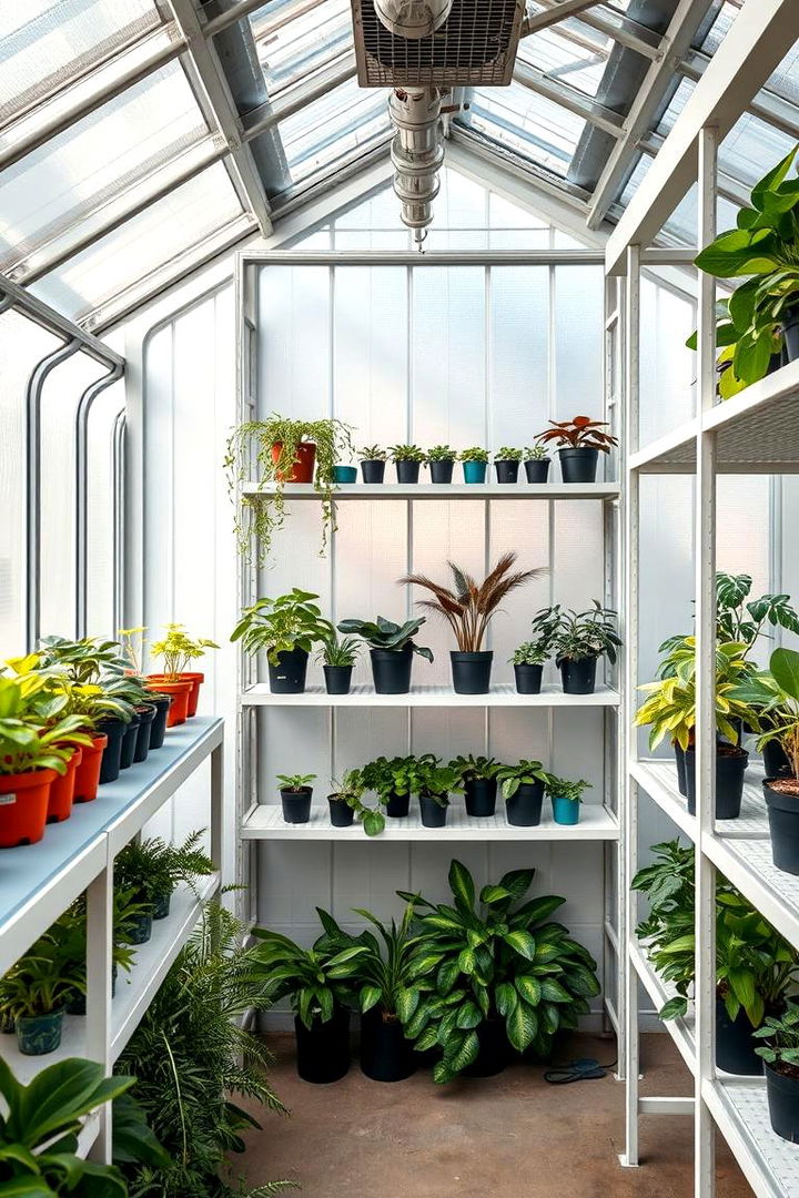 Minimalist Shelving for a Clean Modern Design - 22 Greenhouse Shelving Ideas