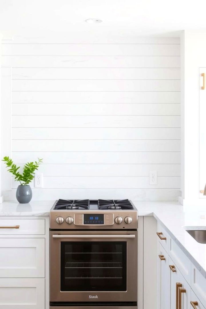 Minimalist Shiplap - 22 Shiplap Backsplash Ideas for Your Kitchen