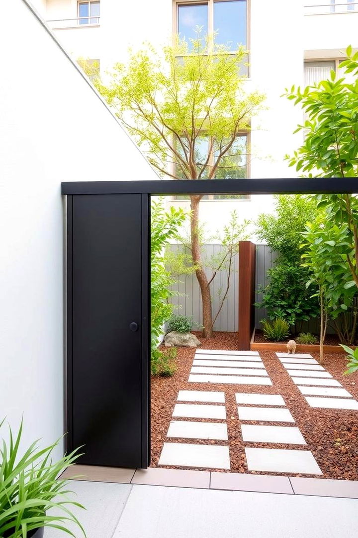 Minimalist Sliding Gate Innovation - 22 garden gate ideas